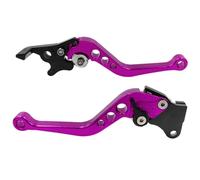 Générique Violet 2 Pièces Poignée De Frein De Moto Alliage D'aluminium Leviers D'embrayage De Moto Ensemble Poignée Leviers Levier De Frein De Guidon De Moto Réglable Pour Un Changement De Vite