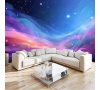 Générique Violet Papier Peint Intissé Ciel Étoilé De Rêve, Espace Galaxies 3D Papier Peint Panoramique 400 X 280 Cmpour Salon Chambre À Coucher Arrière-Plan Tv Hôtel - Poster Tableaux Photo Muraux