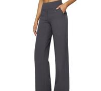 Générique viralvera Flex Trousers, Pants for Women, High Waist Stretch Machine Washable Athletic Pants, Yoga Trousers (Gray,S)