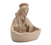 Générique Virgin Mary Statue Resin, 9x12x14cm Religious Figure Scene Miniature, Decorative Catholic Icon, for Home Altar, Prayer Room, Spiritual Gift, Christian Collectibles
