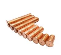 Générique Vis à souder M3 M4 M5 M6 M8, boulons à Goujon de soudage en Acier au Carbone plaqué cuivre, vis à souder par Points 6 mm-60 mm, A050(M8x12-110pcs)