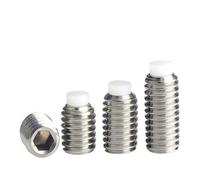 Générique Vis à tête cylindrique en nylon 304 en acier inoxydable, piston à tête en plastique, filetage POM, filetage supérieur en plastique ondulé, M2,5, M3, M4, M5, M6 à 16 mm(3mm,M2.5 (5Pcs))