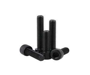 Générique Vis à tête hexagonale noire à filetage gaucher, M4 M5 M6 M8 M10 M12 M16 DIN912 12.9, boulon à douille hexagonale en acier de qualité 12.9, 1 à 20 pièces(M5x25mm-10pcs)