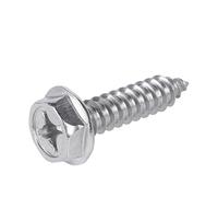 Générique Vis cruciformes autotaraudeuses en Acier Inoxydable 304, à tête cruciforme, à tête hexagonale, Clou à Bois, M3, M4, M5, M6(M4x20 20pcs)