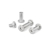 Générique Vis de fixation, clous, rivets, boulon à tête creuse hexagonale et écrou à tête cylindrique hexagonale M3 M4 M5 304 A2 en acier inoxydable, longueur 4 à 100 mm(M4x35-5mm-10pcs)