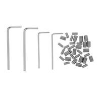 Générique Vis de Fixation Poignée Porte Réfrigérateur Inox 16 Pcs M4 16 Pcs M6 4 Clés Allen, Vis de Remplacement pour Congélateur, Kit Réparation la Cuisine, Montage Solide et Compatible