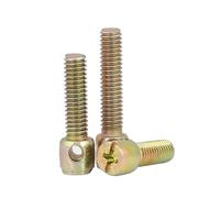 Générique Vis De Plombage en Acier Au Carbone Et Zinc Plaqué Fer for Compteur Électrique, avec Trou, Boulon Transversal M3M4M5M6(Half Tooth,20PCS M6X50)