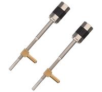 Générique Vis pour Archet de Violon 4/4 en Métal Blanc Cuivre, Lot de 2 Pièces, Accessoire pour Archet D’instrument à Cordes, Réparation et Remplacement pour Violon 4/4, Usage Élève