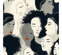 Générique Visage Humain Dessiné à La Main Papier Peint Épaissir Mat Auto Adhésif 44x1000 cm Résumé Art Meubles Autocollants Amovible Comptoir Contact Papier Stickers Muraux pour Bains Salon Chambre
