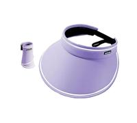 Générique Visier Femme UV50+ Grand Bord - Réglable & Pliable - Idéal pour Paris en Été(La Couleur Violette)