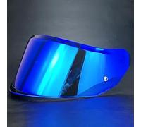 Générique Visière de casque de moto FF808 for LS2 FF808, remplacement anti-UV, anti-rayures, anti-poussière, accessoires d'équipement(Revo Blue)