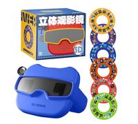 Générique Visionneuse 3D pour | Jouet STEM Interactif avec 6 Bobines | Jouets Viseur | pour À Partir De 3 Ans, Maison, École Maternelle, Camping, Road Trip, Salle De Classe, Jardin D'Et École