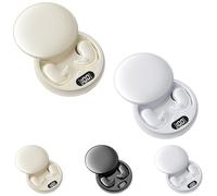 Générique Visound Drift - Invisible Earbuds, Comfortable Fit LED Power Display, Invisible Earphones for Sleeping, Working, Hiking (White*Beige)