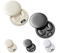 Générique Visound Drift - Invisible Earbuds, Comfortable Fit LED Power Display, Invisible Earphones for Sleeping, Working, Hiking (Beige*Black)