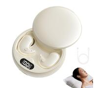 Générique Visound Drift - Invisible Earbuds, Comfortable Fit LED Power Display, Ridiculously Amall, No Lag, Ipx6 Water-Resistant, for Sleeping, Working, Hiking (Off White)