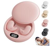 Générique Visound Drift - Invisible Earbuds, Invisible Sleep Wireless Earphone, Light-Weight Noise Blocking, LED Power Display, IPX6 Water-Resistant, for Sleeping, Working, Hiking (Pink)