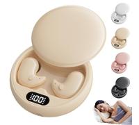 Générique Visound Drift - Invisible Earbuds, Invisible Sleep Wireless Earphone, Light-Weight Noise Blocking, LED Power Display, IPX6 Water-Resistant, for Sleeping, Working, Hiking (Beige)