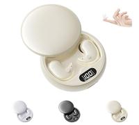 Générique Visound Drift - Invisible Earbuds, Invisible Sleep Wireless Earphone, Vision Beam Ear Buds, Light-Weight Noise Blocking, for Sleeping, Working, Hiking (Off-White)