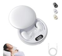 Générique Visound Drift - Invisible Earbuds, Vision Beam Ear Buds, Light-Weight Noise Blocking, Invisible Sleep Wireless Earphone, Ipx6 Water-Resistant, LED Power Display, for Working, Hiking (White)