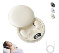 Générique Visound Drift - Invisible Earbuds, Vision Beam Ear Buds, Light-Weight Noise Blocking, Invisible Sleep Wireless Earphone, Ipx6 Water-Resistant, LED Power Display, for Working, Hiking (Beige)