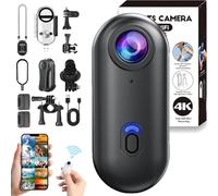 Générique Visus Cam, Visuscam - Mini 120 4K Camera for Recording, POV Pro Body Camera, HD 1080p/4K Mini Wearable Body Action Cameras with Audio Video, for Vlogging Diving Cycling (Black-1080P,128G)