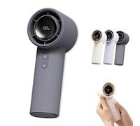 Générique Vitalsecom - Breezio Fan, Hand Folding High-Speed Turbine Fan, 100 Levels Of Infinite Wind Speed, 3s Fast Cooling, for Hot Day, Anywhere (grey)