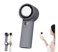 Générique VitalsEcom - Breezio Fan, USB Rechargeable Portable Handheld Fan, 3s Fast Cooling, 100 Levels of Infinite Wind Speed, With Safety Lock & Led Display, Perfect for Hot Day (Gray,B)
