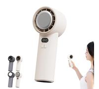 Générique VitalsEcom - Breezio Fan, USB Rechargeable Portable Handheld Fan, 3s Fast Cooling, 100 Levels of Infinite Wind Speed, With Safety Lock & Led Display, Perfect for Hot Day (White,B)