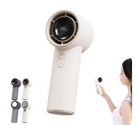 Générique VitalsEcom - Breezio Fan, USB Rechargeable Portable Handheld Fan, 3s Fast Cooling, 100 Levels of Infinite Wind Speed, With Safety Lock & Led Display, Perfect for Hot Day (White,A)