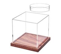 Générique Vitrine Balle De Baseball - 3.39 X 3.39 X 3.78 Inches | Boîtier De Présentation En Acrylique - Organisateur De Souvenirs Sportifs Transparent - Pour Softball, Bureau, Chambre, Salon