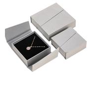 Générique Vitrine de bijoux à dessus rabattable, accès facile, boîte de rangement avec joint magnétique pour colliers, boucles d ' oreilles et bagues, boîte en carton