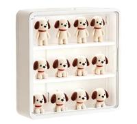 Générique Vitrine de Présentation Présentoir Mural Transparent à 3 Niveaux | Coffret de Collection Figurines pour Étagère Bibliothèque Meuble Salon Bureau Cuisine Salle de Bains Garage
