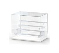 Générique Vitrine en Acrylique avec Porte et étagère Amovible, empilable | Rangement empilable for figurines à collectionner, jouets en boîte aveugle et modèles miniatures(60cm-5-layers)
