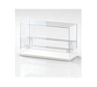Générique Vitrine en Acrylique avec Porte et étagère Amovible, empilable | Rangement empilable for figurines à collectionner, jouets en boîte aveugle et modèles miniatures(50cm-3-layers)