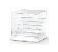 Générique Vitrine en Acrylique avec Porte et étagère Amovible, empilable | Rangement empilable for figurines à collectionner, jouets en boîte aveugle et modèles miniatures(60cm-6-layers)
