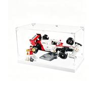 Générique Vitrine en Acrylique, pour Le*GO 10330 McLaren MP4/4 & Ayrton Senna Boîtier de présentation étui de Rangement Anti-poussière et résistant aux UV pour Briques de Construction et Objets (A)