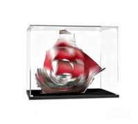 Générique Vitrine en Acrylique pour Le*-GO 4195 La Veng*eance de la Reine Anne - Boîte de Rangement pour Briques et Objets de Collection/Cache-poussière (Modèle Non Inclus) (Black-3mm)