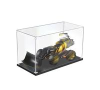 Générique Vitrine en Acrylique pour Le*-GO 42081 Charg*euse sur Roues Concept Vo*lvo-Boîte de Rangement pour Briques et Objets de Collection/Cache-poussière(Modèle Non Inclus) (Black-2mm)