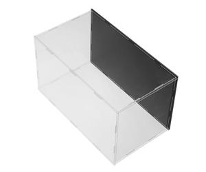 Générique Vitrine en Acrylique pour Voiture Miniature, Boîte Transparente | Base Plastique Noire, Format 12x8x8 Pouces, Rangement Organisé, Visibilité Maximale pour Figurines et Modèles