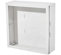 Générique Vitrine Murale pour Présentoir de Modèles en Abs Blanche Grosse Capacité, Boîte de Rangement Transparente pour Exposition Murale de Figurines