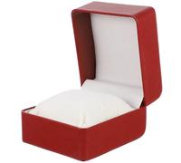 Générique Vitrine pour Montre Unique Rouge en PU Compartiment | Finition Soignée, Toucher Lisse, Style Élégant et Léger, pour Mariage ou Anniversaire