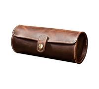 Générique Vitrine pour Montres en Cuir Chic Rouleau de Transport et Pochettes Rondes pour Collectionneurs et Voyageurs