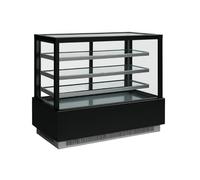 Générique Vitrine Réfrigérée Cubique Kuby 1500 - 3 Étagères - LED - +2°C/+8°C - Verre Trempé - 1500 mm