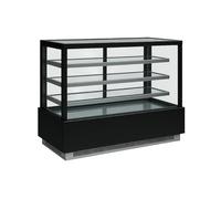 Générique Vitrine Réfrigérée Cubique Kuby 1800 - 3 Étagères - LED - +2°C/+8°C - Verre Trempé - 1800 mm