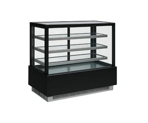 Générique Vitrine Réfrigérée Cubique Kuby 3 Étagères - LED - +2°C/+8°C - Verre Trempé - Portes Coulissantes
