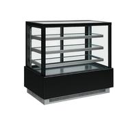 Générique Vitrine Réfrigérée Cubique Kuby 900 - 3 Étagères - LED - +2°C/+8°C - Verre Trempé - 900 mm