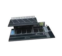 Générique Vitrine Voiture Modèle Présentoir Miniature Parking Diorama Simulation Garage avec Plateforme D'Exposition En Acrylique et Pvc Adaptée à La Collection, Style B