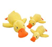 Générique Vivahine Calming Duck Toy, Calming Duck Toy for Dogs, Calming Duck Toy for Dogs Large, Cute No Stuffing Duck with Soft Squeaker Durable Squeaky Dog Toys for Indoor Small Dog (L)