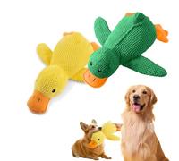Générique Vivahine Calming Duck Toy, Calming Duck Toy for Dogs, with Quacking Sound for Dog, That Soothe Like a Mother's Presence (Green+Yellow,Large)