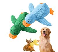 Générique Vivahine Calming Duck Toy, Calming Duck Toy for Dogs, with Quacking Sound for Dog, That Soothe Like a Mother's Presence (Blue+Green,Large)